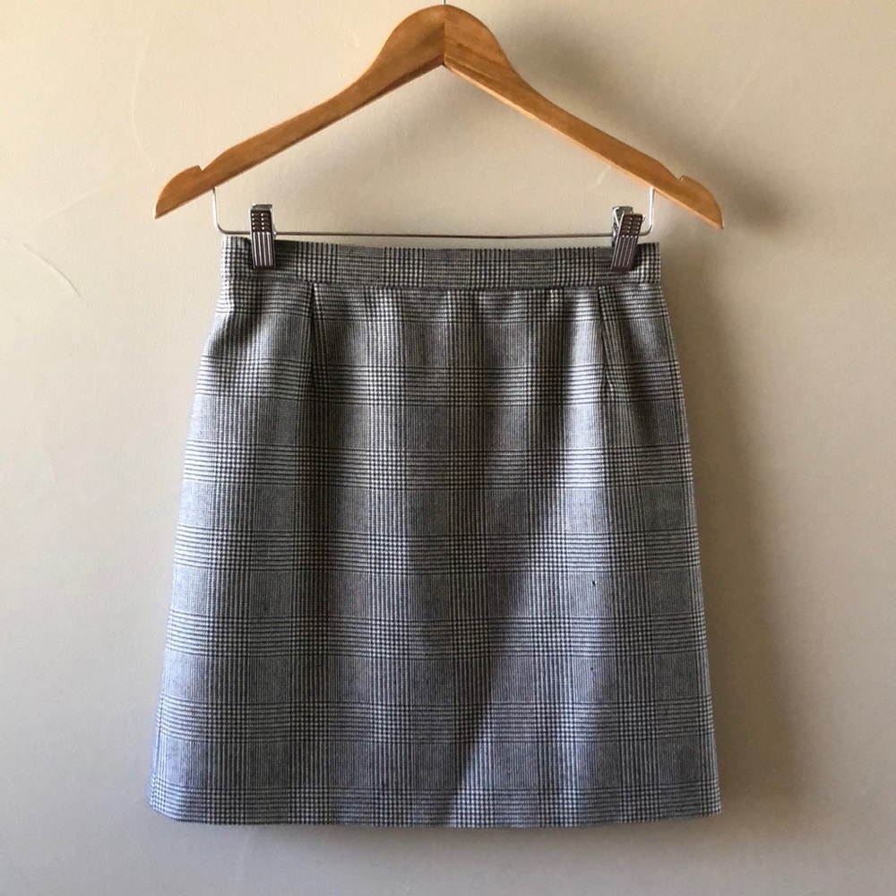 vintage high waisted wool mini